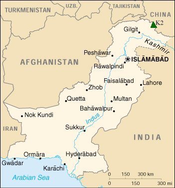 Map of Pakistan