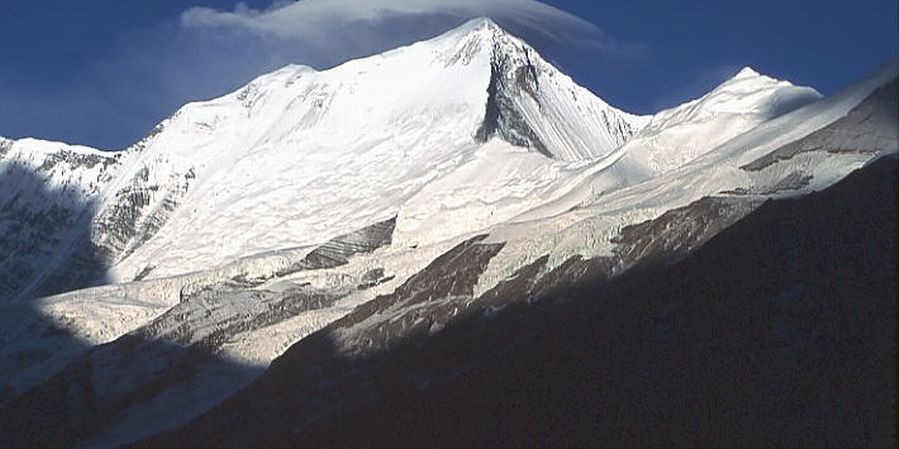 Dhaulagiri II ( 7751m ) from Dhaulagiri Base Camp