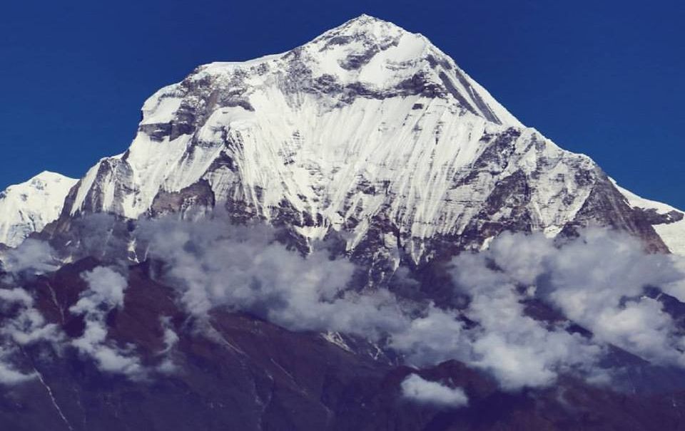 Aerial View of Mount Dhaulagiri