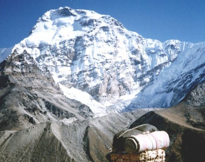 Chamlang on descent from Mera La into Hongu Valley