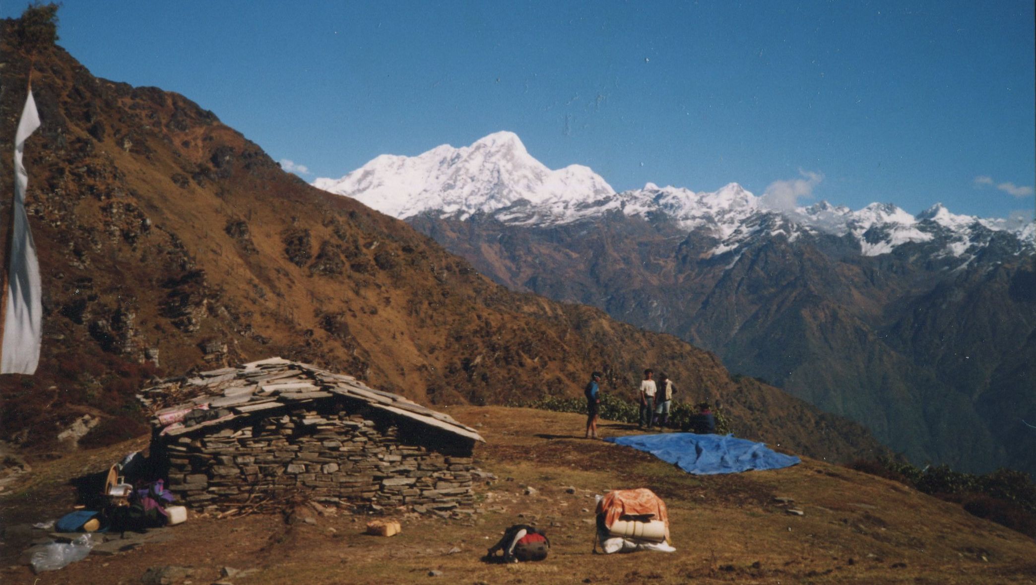 Mt.Phurba Chyachu in the Jugal Himal from Nosempati