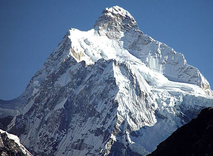 Mount Jannu ( Khumbakharna ) from Sinian La on route from Yalung to Ghunsa