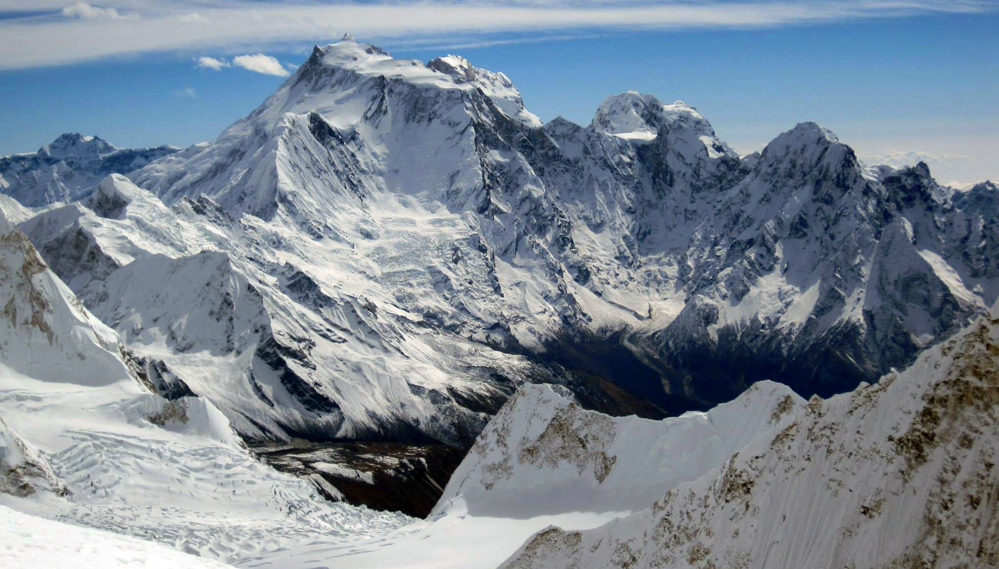 Manaslu from Himlung Himal