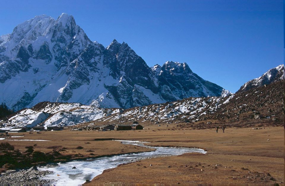 Phungi from camp at Phedi beneath Larkya La