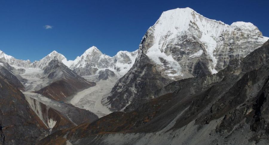 Mount Chobutse in Rolwaling Himal