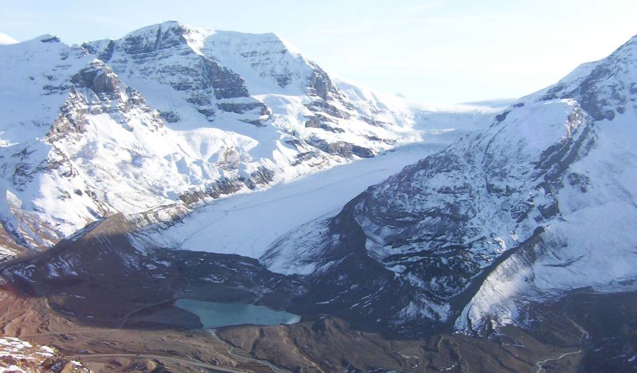 Athabasca Glacier from Wilcox Peak in the Canadian Rockies by Craig Adkins