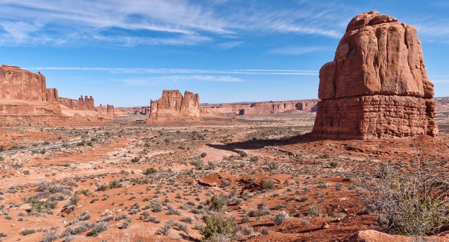 Entrance Roadway to Arches National Park