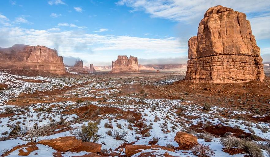 Courthouse Towers in Arches National Park