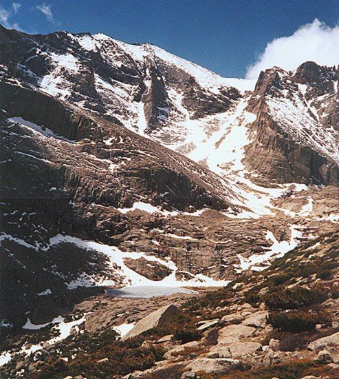 Glacier Gorge and Storm Peak in Colorado Rocky Mountain National Park