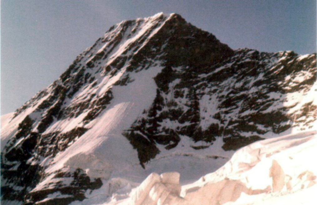 Breithorn in the Lauterbrunnen Wall in the Bernese Oberlands of the Swiss Alps