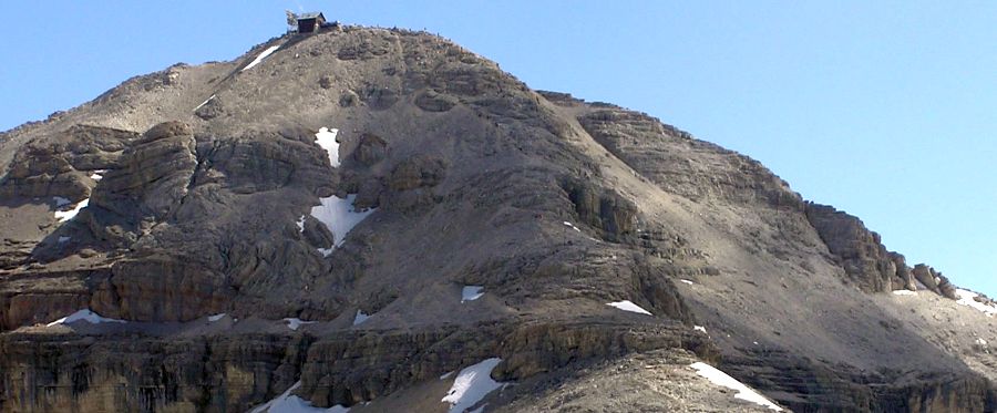 Piz Boe in the Sella Group of the Italian Dolomites