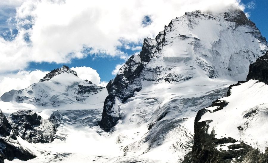 North Face of Dent Blanche from Mountet Hut