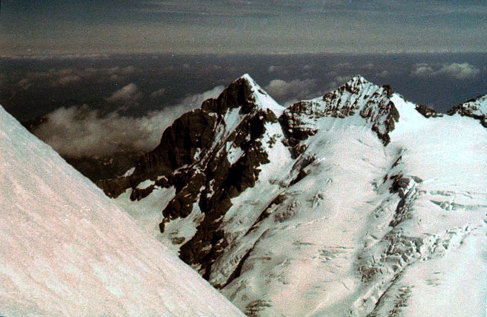 Wetterhorn on ascent o fthe Eiger