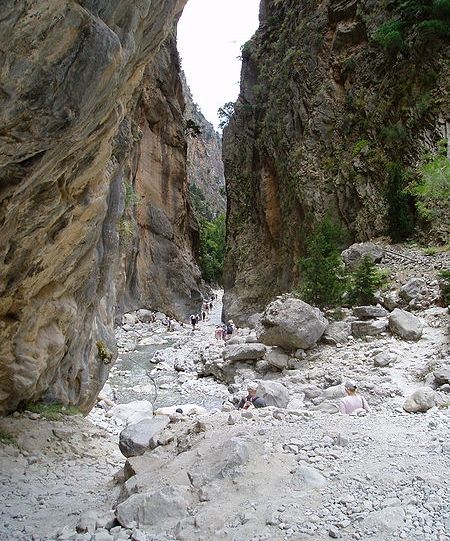 Samaria Gorge on Greek Island of Crete