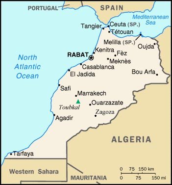 Map of Morocco