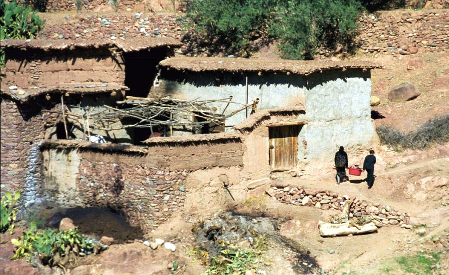 Berber Village in the High Atlas of Morocco