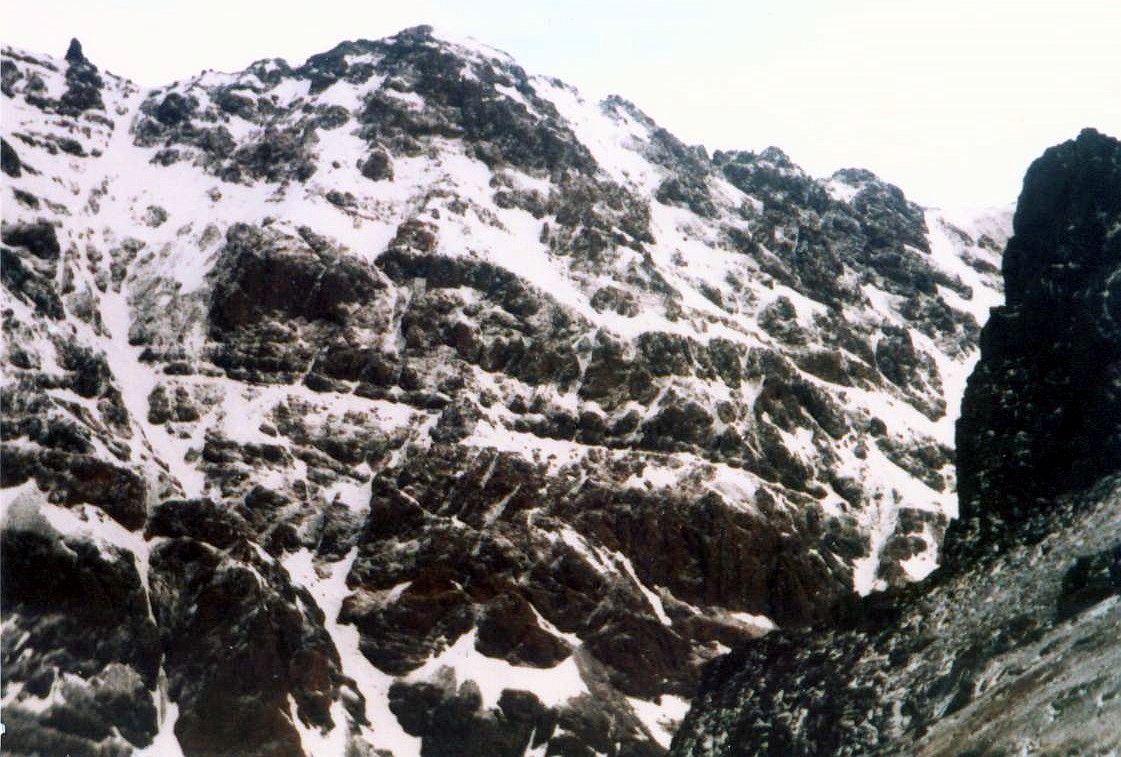 View of the High Atlas from Djebel Toubkal