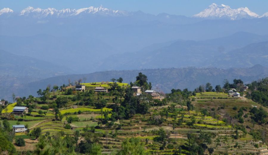 Himalaya and Gauri Shankar from Dhulikhel