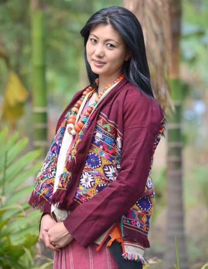 Bhutanese Girl in Traditional Dress