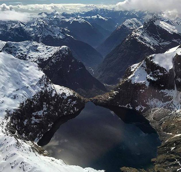 Lake Quill and Arthur's Valley in Fjiordland of the South Island of New Zealand