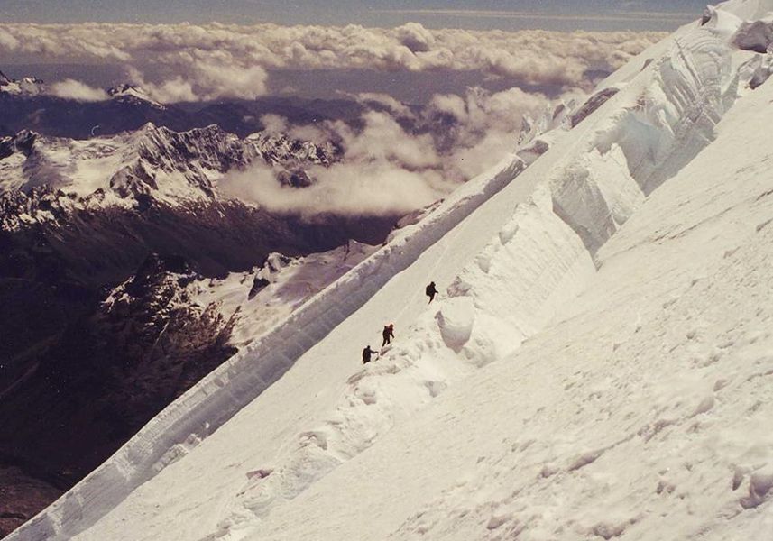 Ascent of Huascaran in the Cordillera Blanca of the Andes of Peru