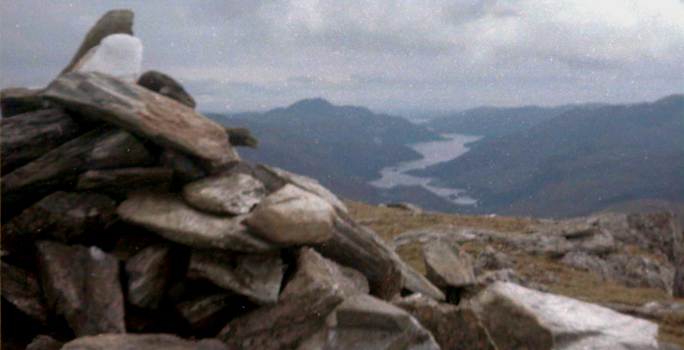 Ben Lomond and Ben Vorlich above Loch Lomond from Beinn Dubhchraig