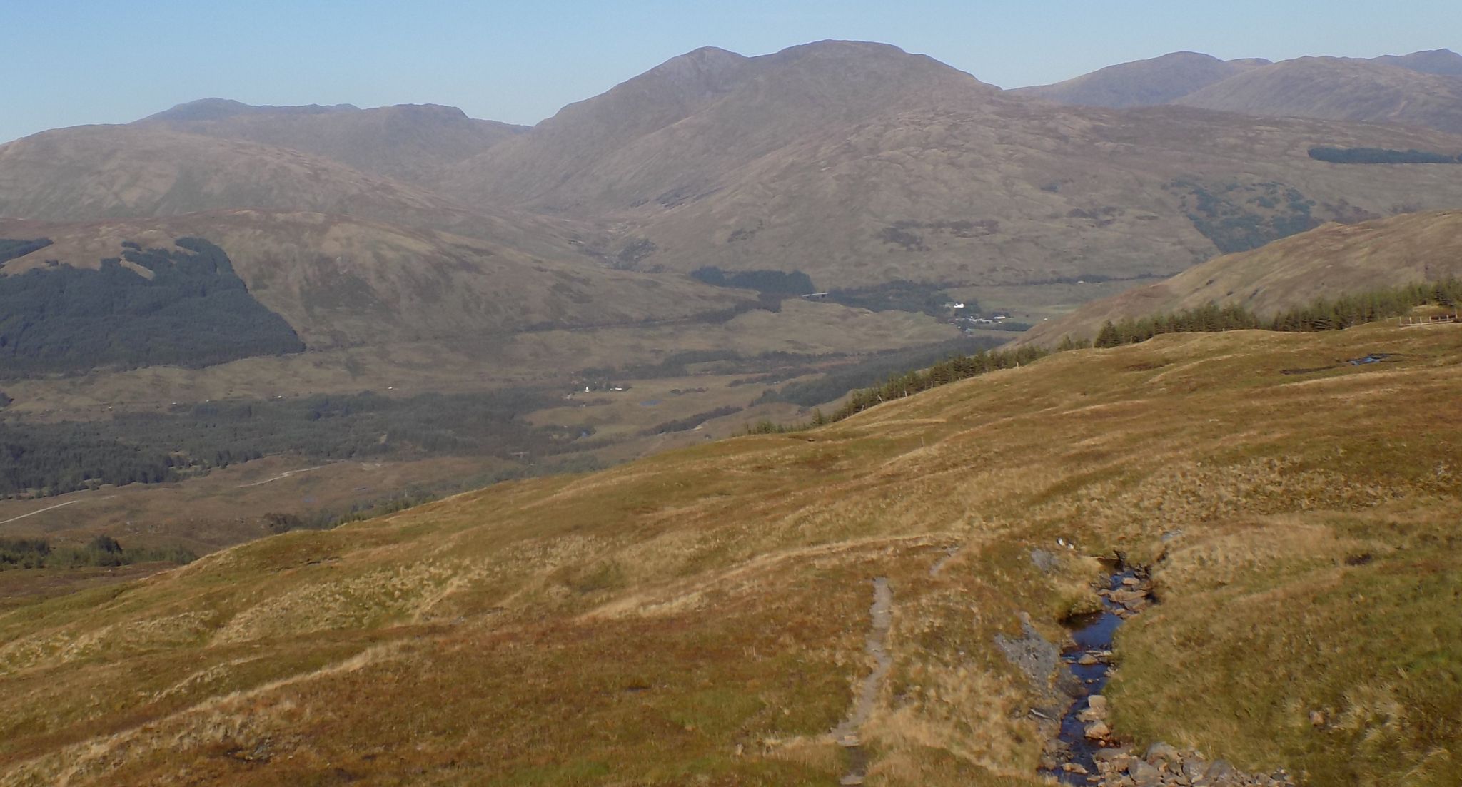 Ben Challum on descent from Beinn Dubhchraig