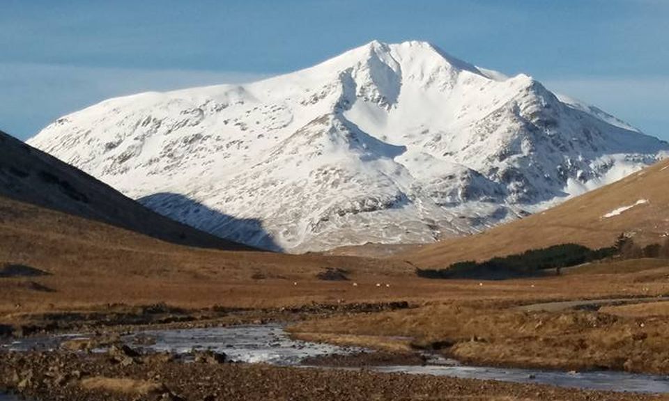 Ben Lui above River Cononish