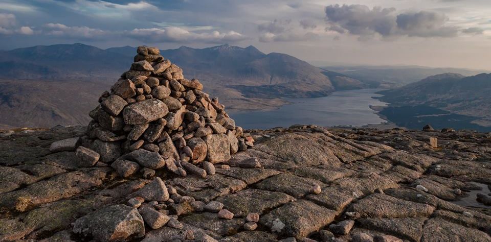 Loch Etive from summit cairn of Beinn Trilleachan