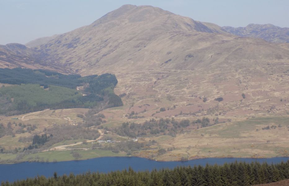 Ben Ledi above Loch Venacher from Beinn Dearg