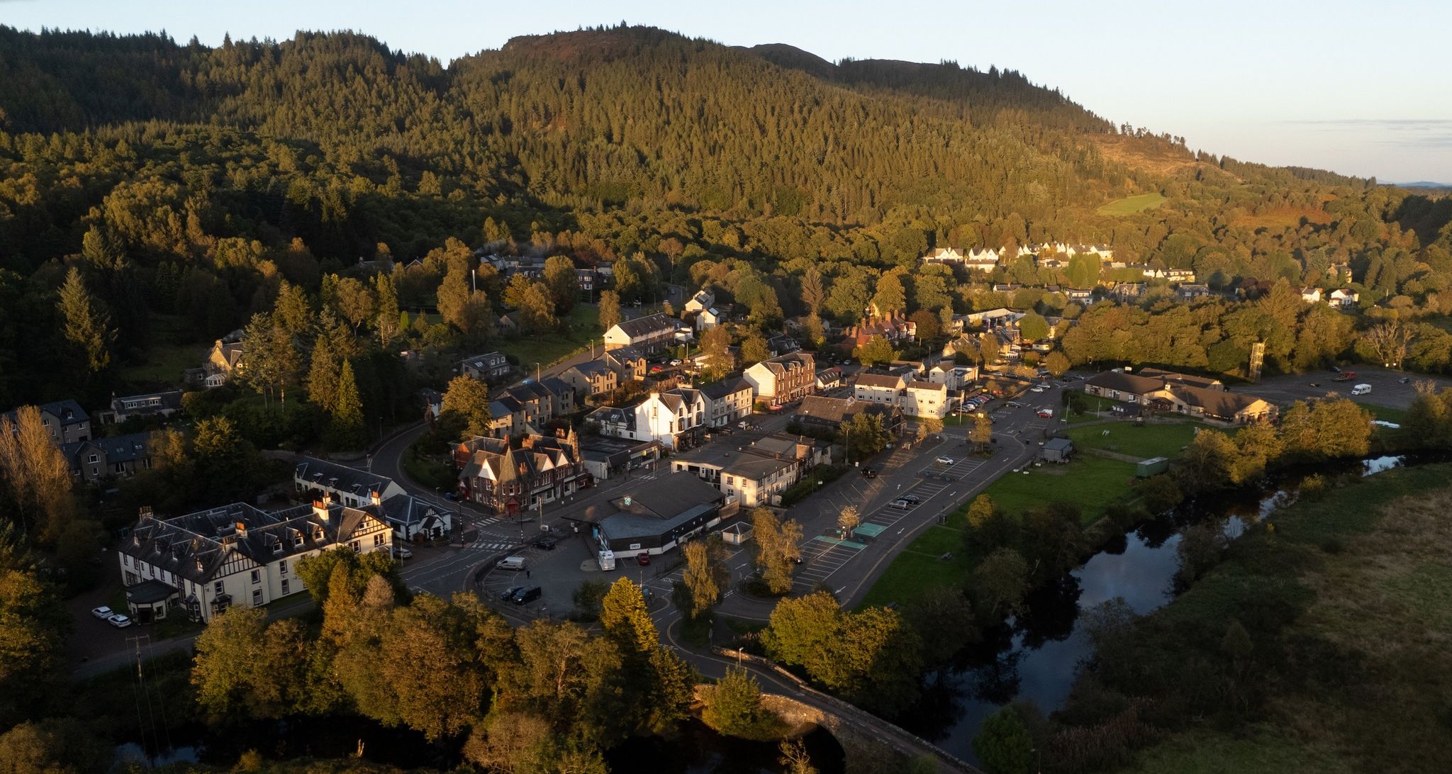 Aberfoyle aerial view