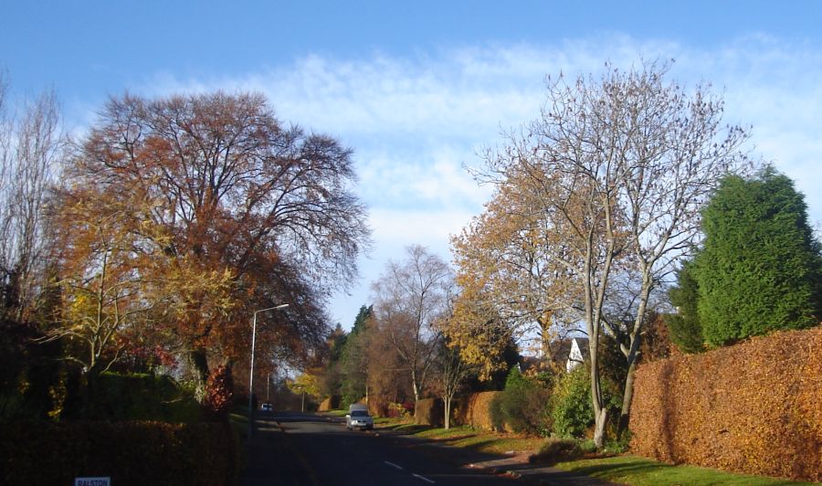 Ralston Road in Bearsden