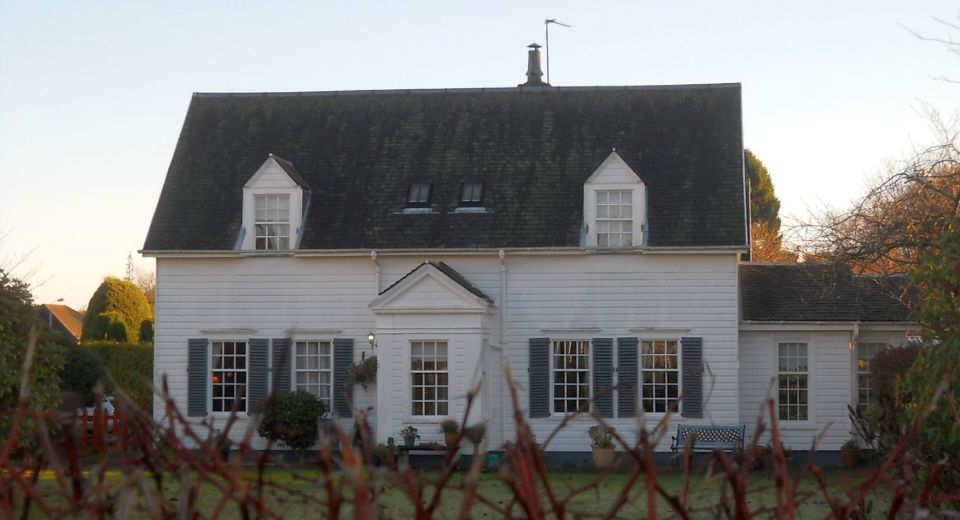 Wooden house in Russell Drive, Gartconnell Estate