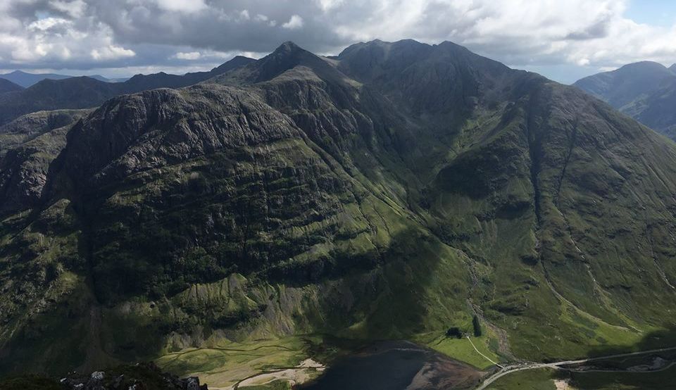 Bidean from Aonach Eagach Ridge in Glencoe