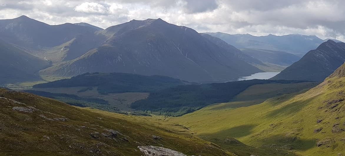 Ben Starav and Glas Bheinn Mhor above Loch Etive from Sgorr na h-Ulaidh