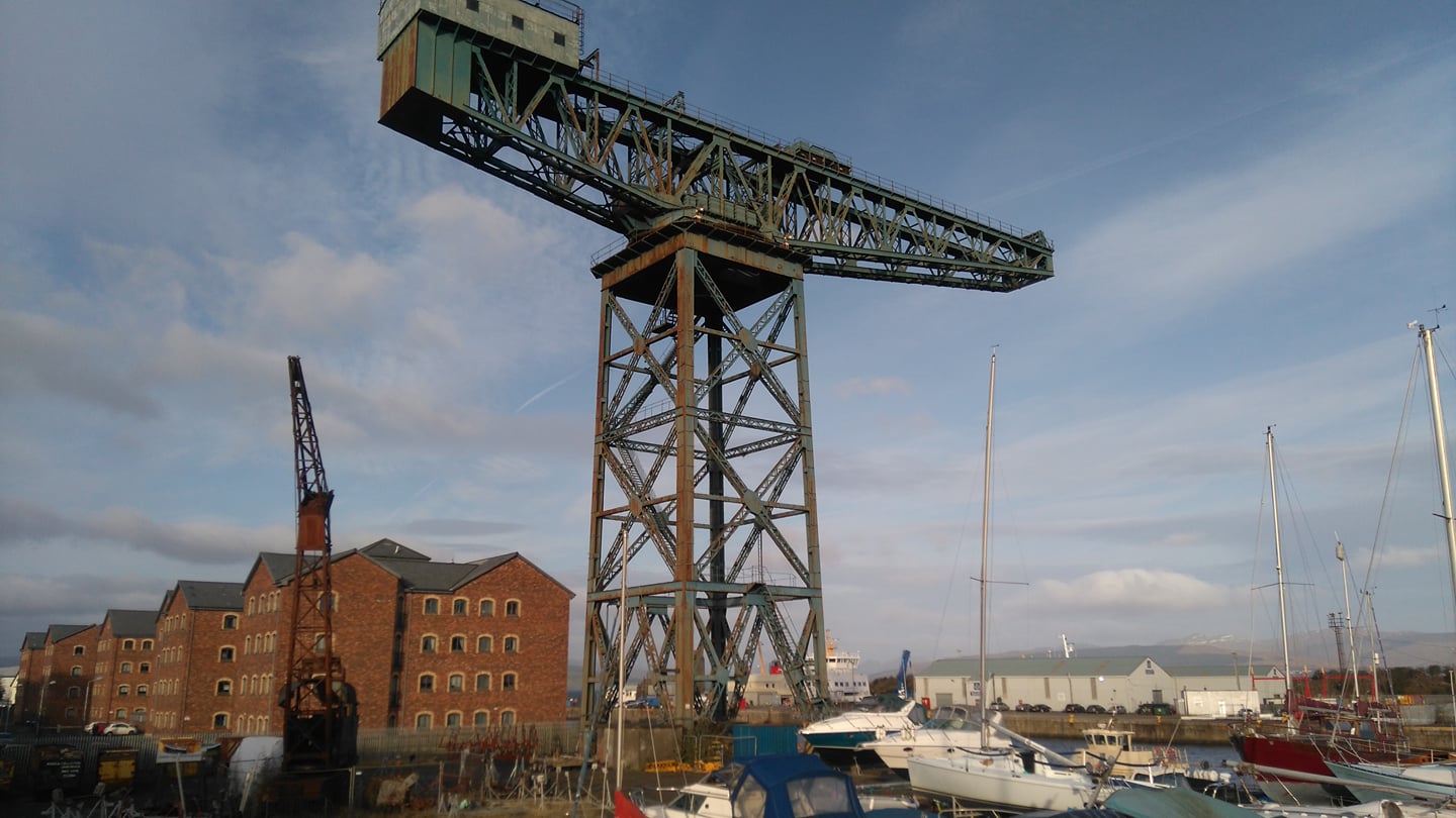 Titan Shipyard crane at Greenock docks