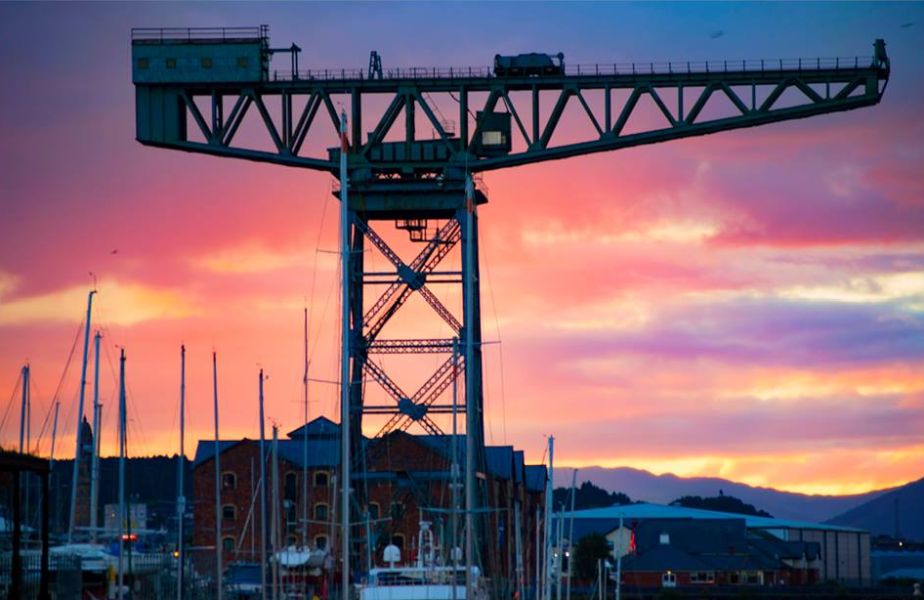 Titan Shipyard crane at Greenock docks