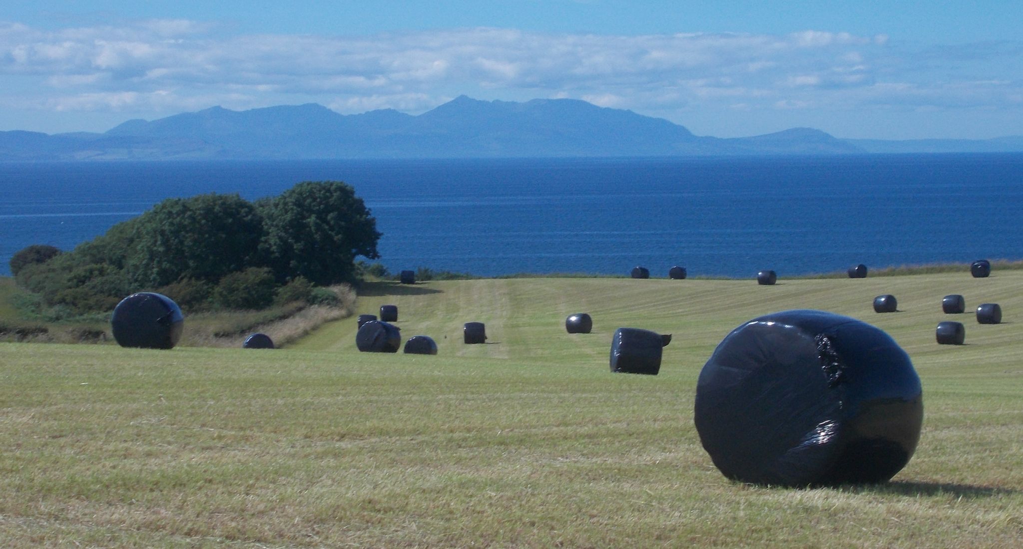 The Hills of Arran - the "Sleeping Warrior" from the Ayrshire Coastal Path