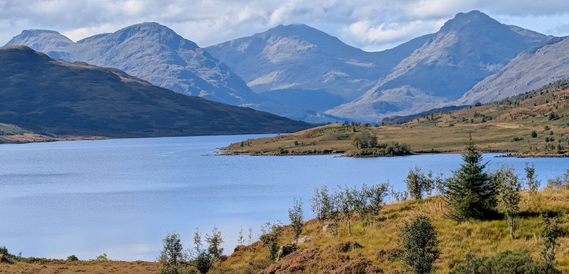 Arrochar Alps beyond Loch Katrine