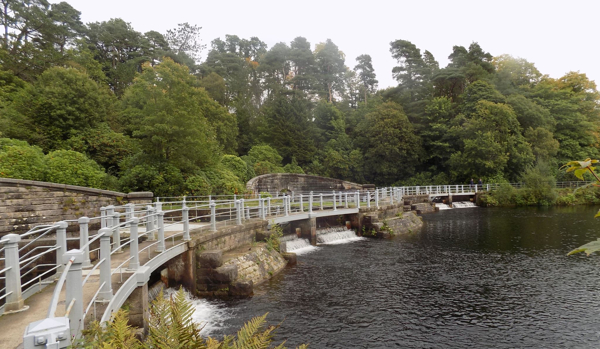 Waterfalls in Mugdock Reservoir