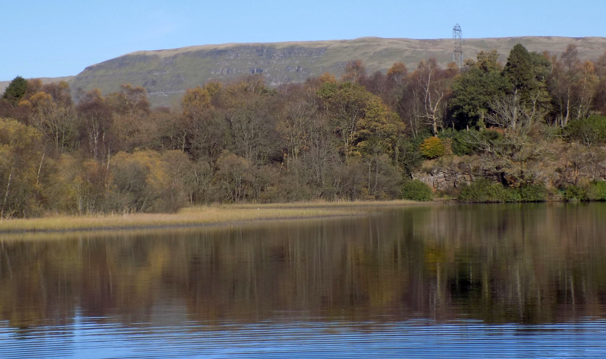 Campsie Fells from Mugdock Loch