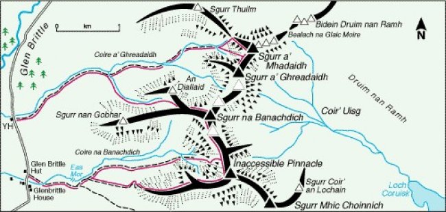 Map of the Cuillins