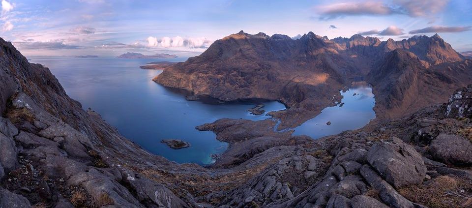 Loch Scavaig and Loch Coruisk from Skye Ridge