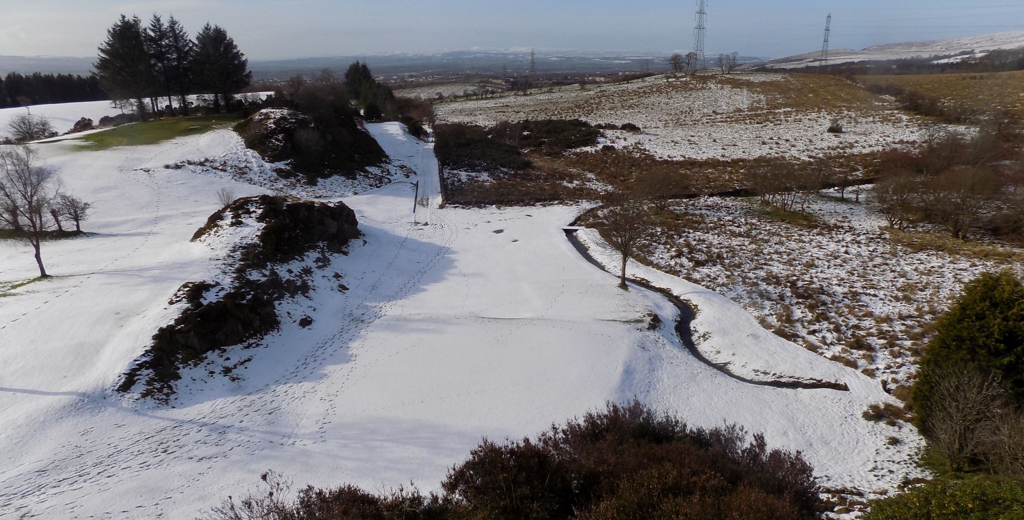 Manse Burn beneath Craighead Knowe at Windyhill Golf Course in Bearsden