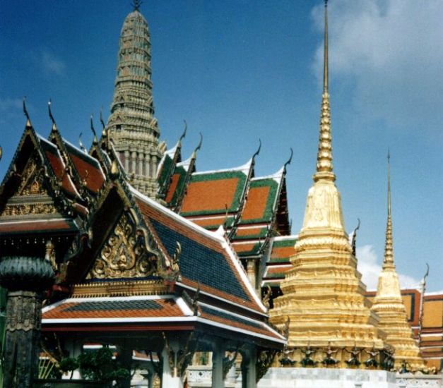 Wat Phra Kaew ( Temple of the Emerald Buddha ) in Bangkok