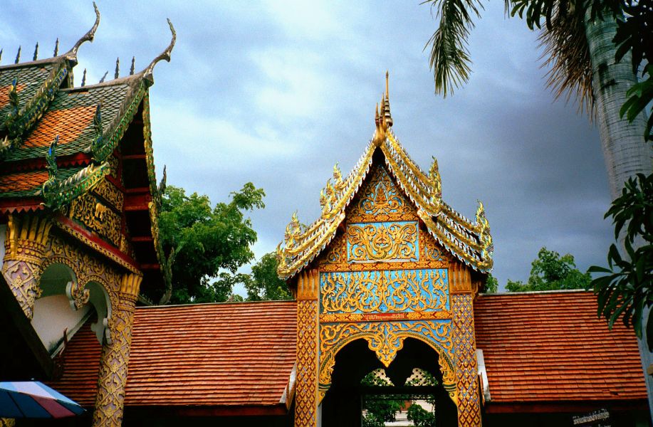 Wat Phra That Haripunchai in Lamphun in Northern Thailand