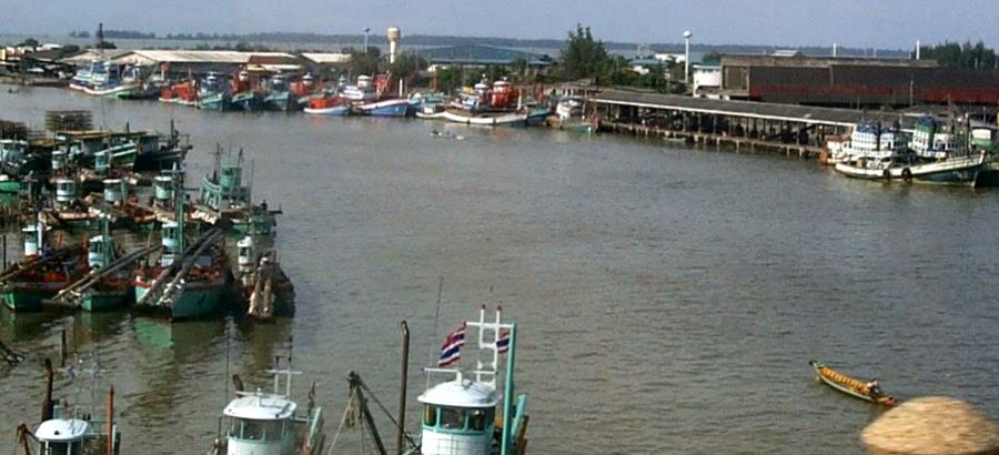 Fishing Boats in Port at Pattani