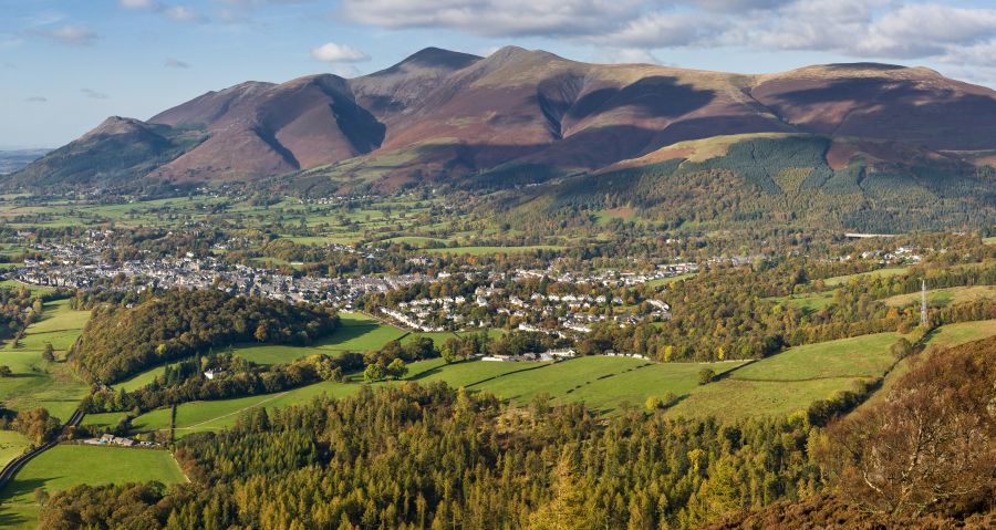 Keswick in the Lake District of NW England