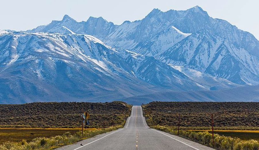 Owens Valley and the eastern escarpment of the Sierra Nevada mountains